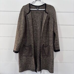 Grace the perfect fit long open front cardigan acrylic blend cardigan size L